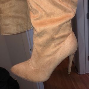 Nude Thigh High Boots